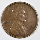 1911-S Lincoln Wheat Cent Semi-Key Date Rare Very Fine Plus Plus Free Shipping