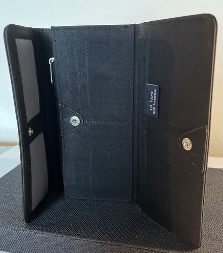Black Women’s Nautical RFID Blocking Wallet With Credit Card Holders Pre-Owned - Picture 5 of 16