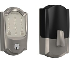 Schlage Encode Smart Wifi Deadbolt (BE489WBCAM619) Satin Nickel Camelot