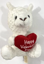 Llama Valentines Day plush w/Heart 8.5" Dan Dee Happy Valentine's Day