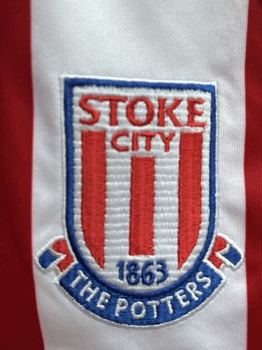 Stoke City 2019/20 Home Football Shirt Macron Short Sleeve Womens 10 BNWT - Picture 4 of 10