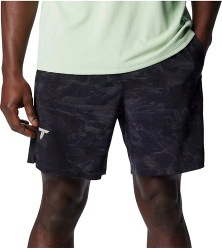 New Mens Columbia TITANIUM Malta Springs 7" Shorts Black Camo Size Small - Picture 3 of 18