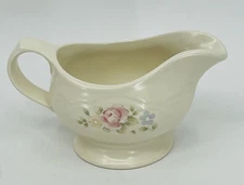 Vintage Pfaltzgraff Tea Rose Gravy Boat Pitcher Stoneware