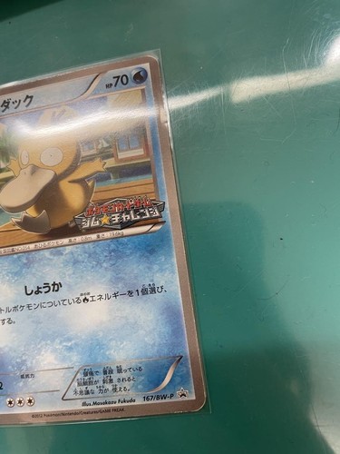 Psyduck 167/BW-P Gym Challenge Promo Japanese Pokemon Card (MP) - Picture 3 of 5