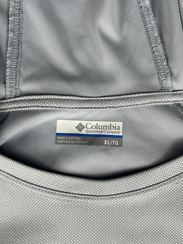 Columbia Pullover Womens XL Gray Hoodie PFG Performance W/ Ponytail Hole - Picture 2 of 8