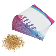 Running Bib Number 7x6 Inch, 100 Pcs Shadow Waterproof Competitor Number