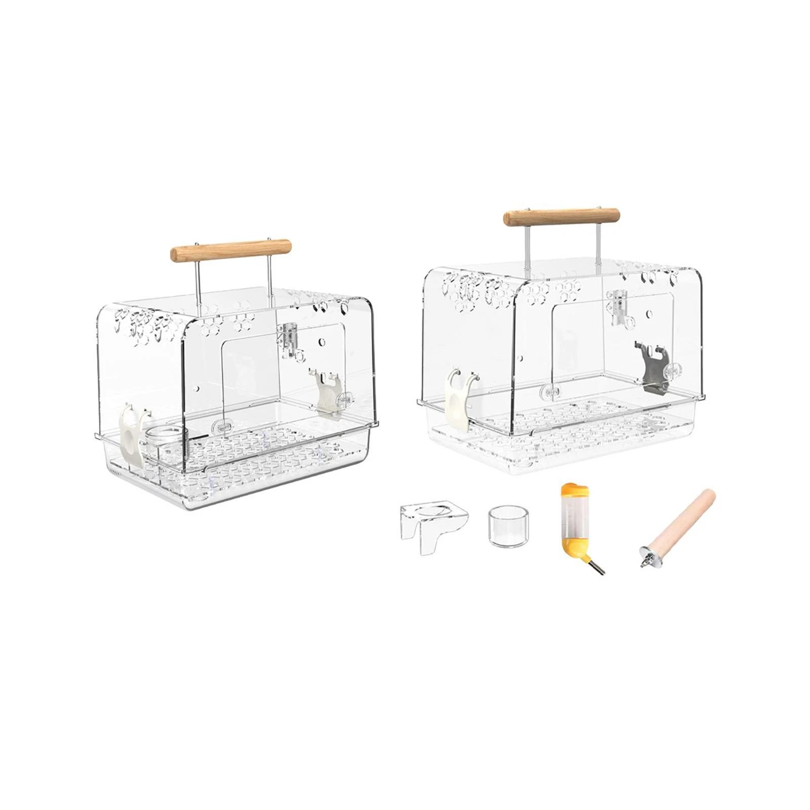 Portable Bird Carrier Clear View Cage for Small Parrots
Opens in a new window or tab