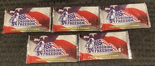 5 x 2001 Topps Enduring Freedom Unopened Packs ~ 7  Cards & 1 Sticker Each~