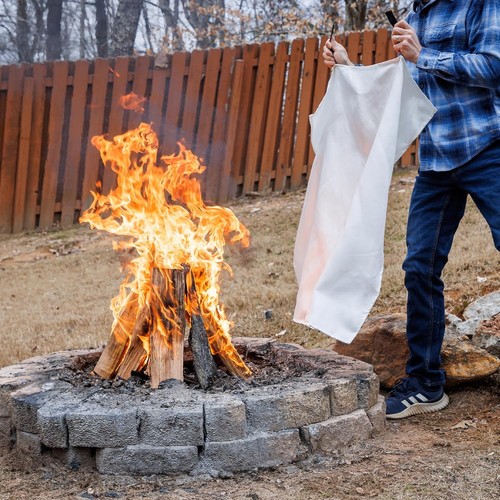 Ontel Fire Guardian Emergency Fire Blanket for Small Area Fires, 40" x 40" Woven - Picture 2 of 8