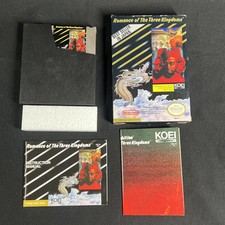 Romance of the Three Kingdoms Nintendo NES CIB Complete In Box Poster Manual