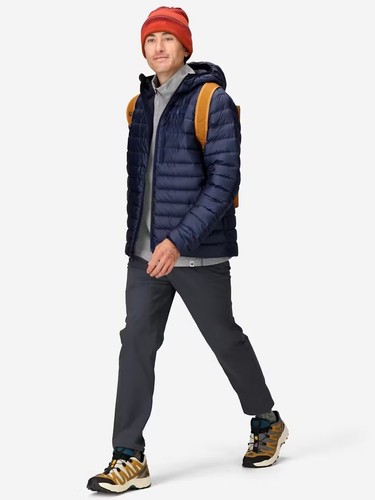 Marmot Men's Highlander Hoody Down Puffer Hooded Jacket Arctic Navy M NWT $250 - Picture 11 of 11