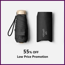 1Pc 55 Off Mini Sun Umbrella Pocket Rain Umbrella Vinyl Folding UV Ultraviolet