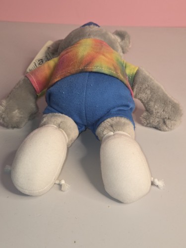 12" Chuck E Cheese's Mouse TIE DYE Shirt Plush 2000 Kid's Stuff, CHARM Co. Tag - Picture 8 of 12