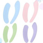 4 Pairs Solid Color Toilet Mat Sticky Closestool Mat Durable Useful Toilet Seat