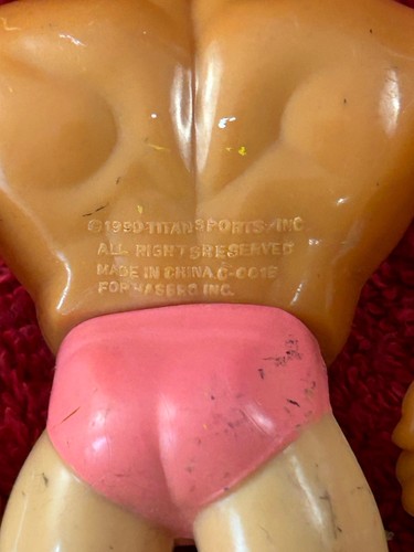 1990 WWF WWE Rick Martel Titan Sports Hasbro Wrestling Figure Series 5 - Picture 3 of 3