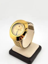 Vintage Rado DiaStar Original Automatic Diamond Dial Gold Tone Watch R63603133