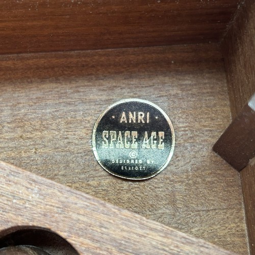 Vintage 1950s Anri Space Age Wood Chess Set MCM Designed by Elliott Original Box - Picture 8 of 24