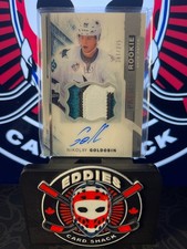 2015-16 Upper Deck Premier Rookie Patch Auto 86 Nikolay Goldobin #361/375