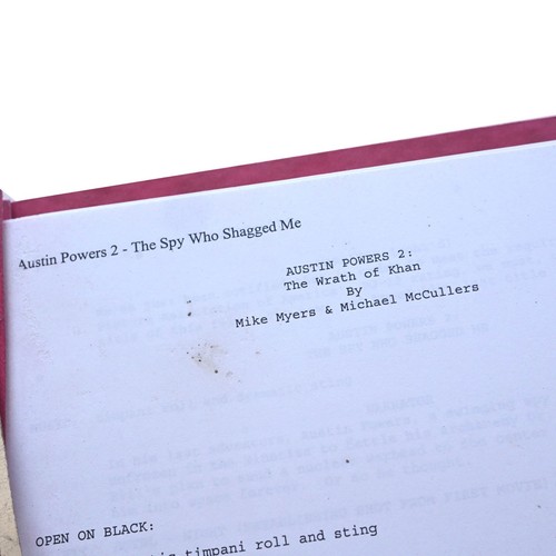 AUSTIN POWERS: The Spy Who Shagged Me Wrath of Khan Movie Script Mike Myers 1999 - Picture 2 of 7