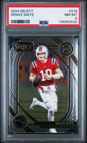 2024 PANINI SELECT #218 DRAKE MAYE ROOKIE RC PSA 8