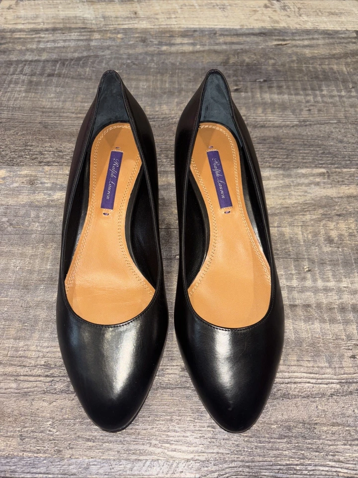Ralph Lauren Purple Label Leather Pumps Heels Size 7 (37) $750 - Image 2 of 4