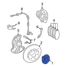 For Mercedes-Benz C350 2006-2007 Mercedes-Benz 2033370045 Front Wheel Hub