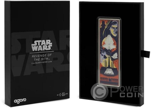 REVENGE OF THE SITH Star Wars Silver Poster 3 Oz Silber Münze 5$ Niue 2025 - Picture 4 of 5