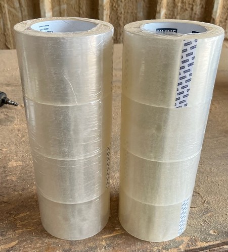(8) ULINE S-445 3" X 110yds 2mil VERPACKUNG/VERSAND BAND ROLLEN KOSTENLOSER VERSAND!