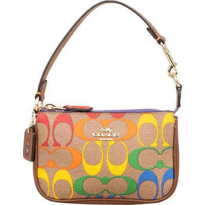 Coach Monogram Signature Canvas Rainbow Nolita 15 Handbag Tasche