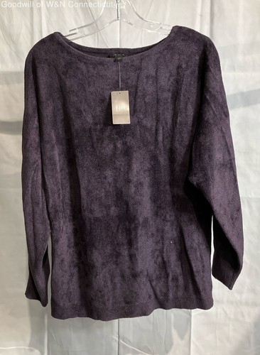 J Jill Womens Purple Basic Shirt Size S Regular