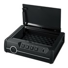 NEW Fortress Portable Biometric Solid Steel Security Safe Lock Box P1EF