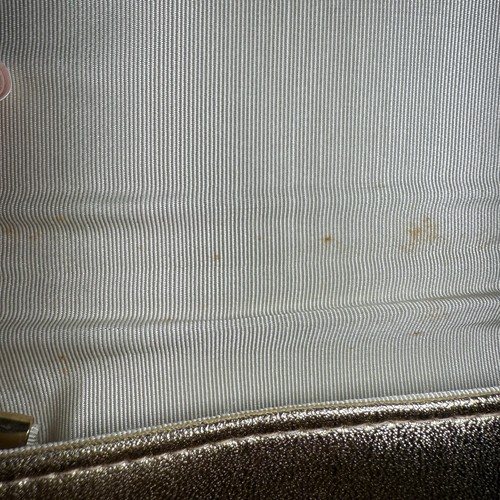 Gorgeous Vintage Gold Clutch Purse Evening Bag - Picture 5 of 8