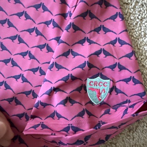 Greyson Herren Siamesische Turteltaube Golf Polo in Sasanqua bestickt CRCC Größe: S - Bild 5 von 10