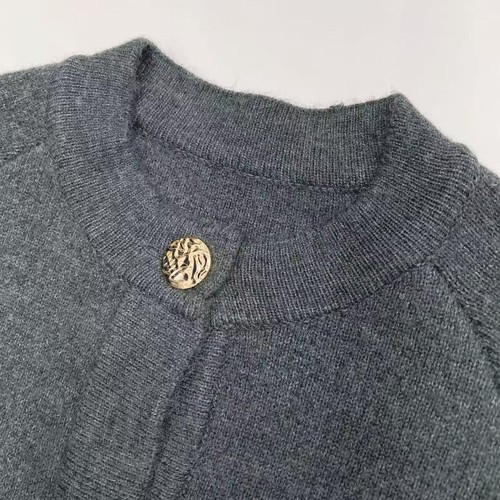 Nuevo cárdigan tejido chaqueta suelta cuello redondo Toteme para mujer - Imagen 13 de 18