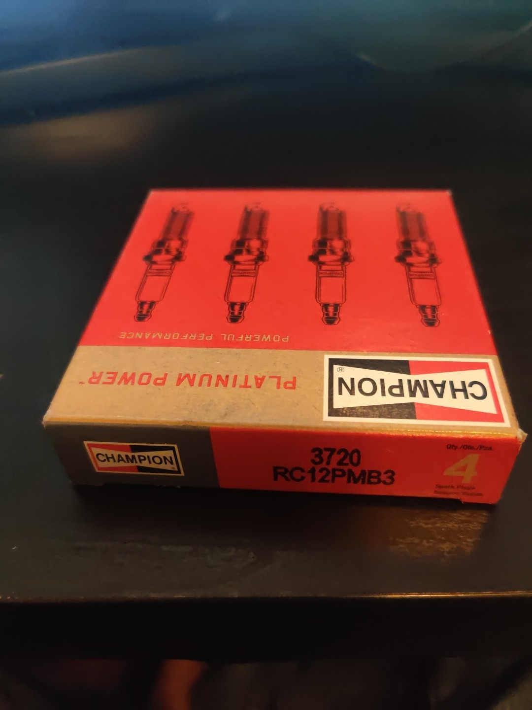 Champion Platinum Power 3720 RC12PMB3 Spark Plugs New Pack Of 4 Free Shipping