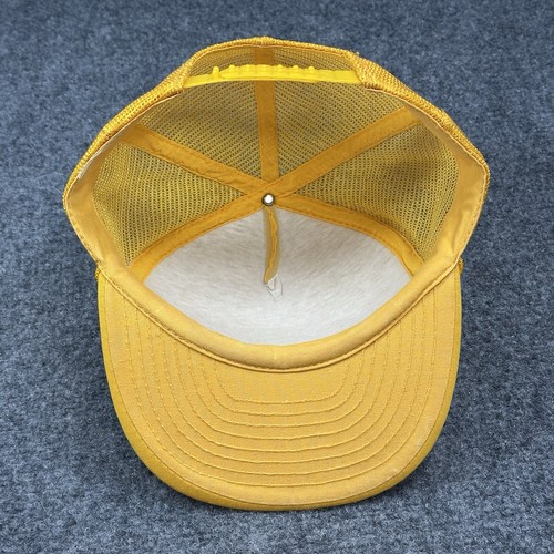 Vintage May Arboretum Reno NV Garden Roped Trucker Hat/Cap SnapBack OSFA Yellow - Picture 6 of 9