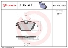 Bremsbelag Satz Bremsscheibe Scheibenbremse für Fiat 85-05 Hinten Brembo