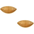  2pcs Imitation Rattan trocknet Obstkorb Lebensmittel-Servierhalter