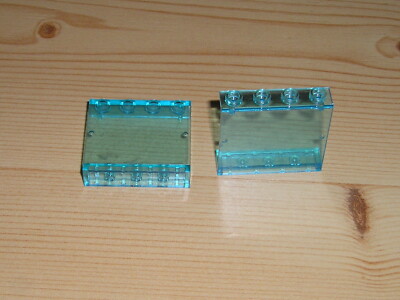 Lego 2 x Panel 4215b (30007b)1x4x3 transparent hellblau offene Noppe 4561 7744 