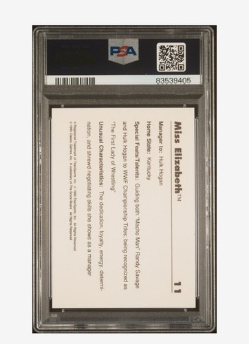 Miss Elizabeth #11 Mint PSA 9 Card - Picture 2 of 2