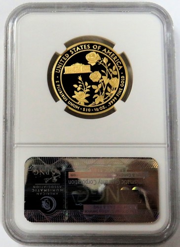 2013 W GOLD $10 ELLEN WILSON 2,511 MINTED 1/2 oz NGC PROOF 70 UC EARLY RELEASES - Picture 2 of 2