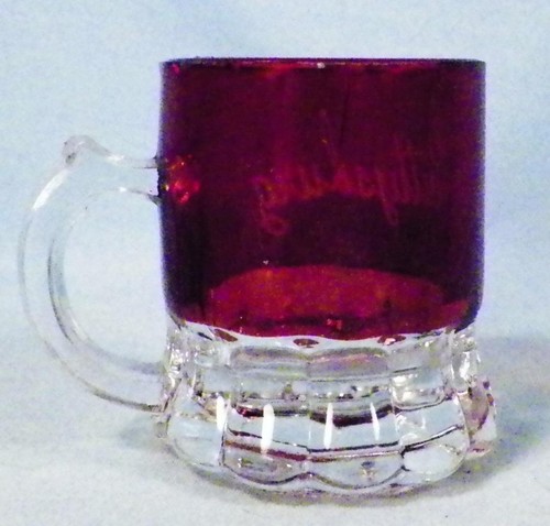 Ruby Stain Toy Mug Gettysburg PA Souvenir Candy Scoop EAPG Glass #6 - Picture 4 of 7