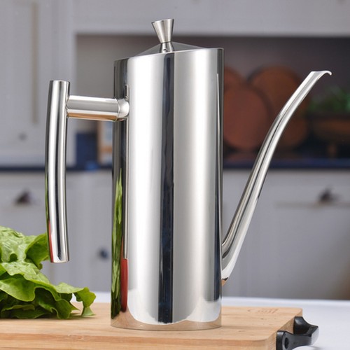 Kitchen Craft Italian Collection Stainless Steel Olive Oil Jar Can Drizzler ~NEW - Picture 2 of 11
