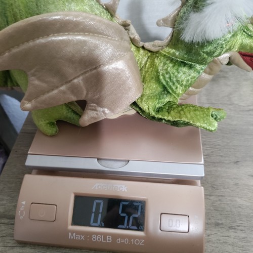 Folkmanis Drache Fingerpuppe Plüsch Grün & Glänzend Gold Neu - Bild 7 von 7
