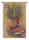 Belgian Woven Rosemary Tapestry Wall Hanging - Floral & Still Life