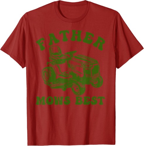 Vater mäht beste Rasenpflege Papa mäht Gärtner Vatertag T-Shirt - Bild 2 von 8