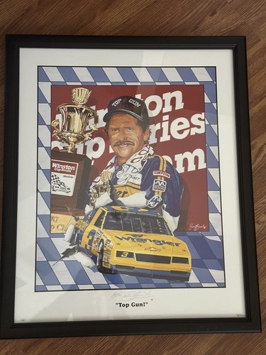 Dale Earnhardt Signed Lithograph, JSA, Custom Framed 31x25 Inches  - Picture 4 of 4