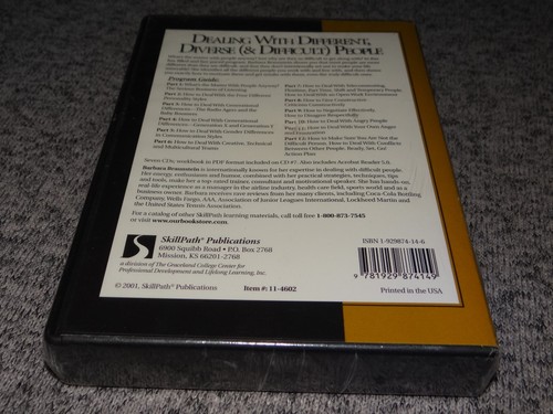 Skillpath Pub. Dealing With Different Diverse & Difficult People 6 Audio CD New - Picture 3 of 3