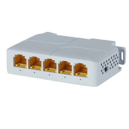 New 1in 4 Out Gigabit PoE Extender 802.3af 5 Port PoE Repeater Vlan Extender