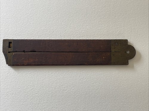 Vintage Craftsman No. 3921 Boxwood Brass Folding Ruler Tool Carpenter 12 Inch - Picture 7 of 7